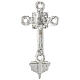 Pia de água benta crucifixo latão 25x15 cm s6