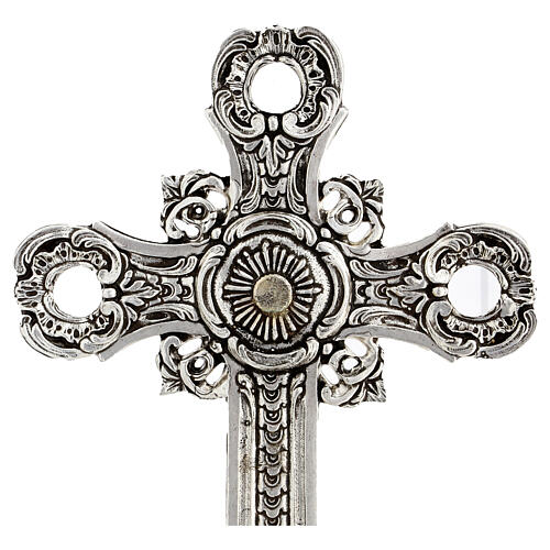 Holy water font crucifix brass, 25x15 cm 2