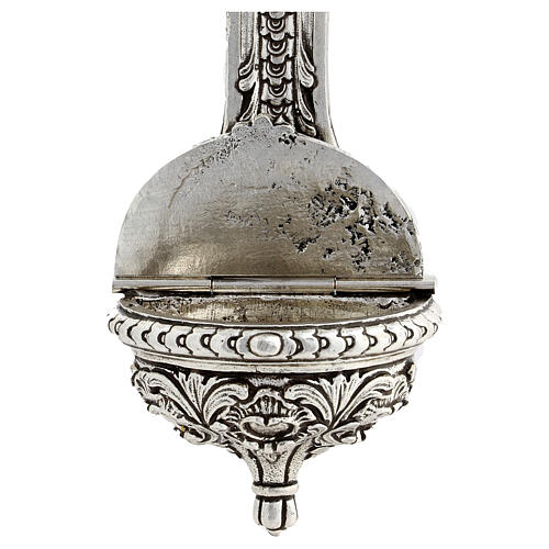 Holy water font crucifix brass, 25x15 cm 5