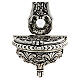 Holy water font crucifix brass, 25x15 cm s4