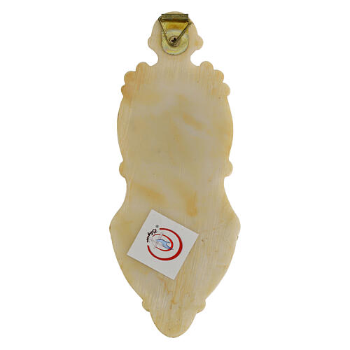 Weihwasserbecken Jubiläumslogo aus Harz 12x4 cm 3