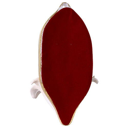 Bénitier Saint Antoine avec lys en PVC 14x6,5x5,2 cm 3