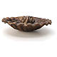 Holy water font shell shaped, bronzed brass 23x28cm s8