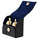 Chrismatory set: 2 holy oil containers case blue inside s2