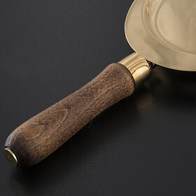 Kommunionpatene, aus Messing, mit Holzgriff s4