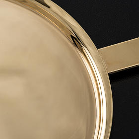 Piattello per comunione ottone lucido s5