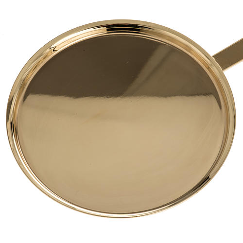 Communion plate in polished brass 2