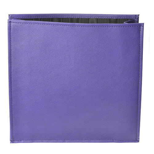 Rigid alms bag, purple 1