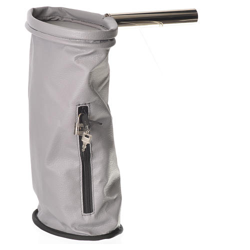 Sac pour offrandes avec cadenas gris 1