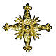 Consecration cross in golden cast brass 27x27xcm