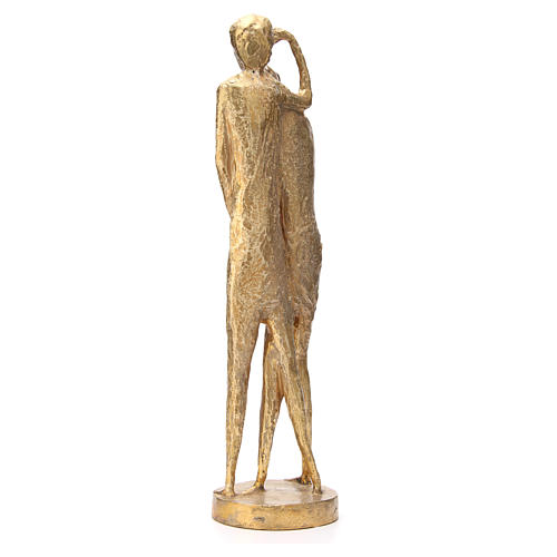 Johannes der Täufer aus bronzefarbigen Messing 58cm 3