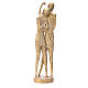 Saint John Baptist stylised statue in bronzed brass, 58cm s1