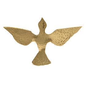 Amboni, inginocchiatoi, complementi d'arredo: Colomba ottone bronzato 15x24 cm