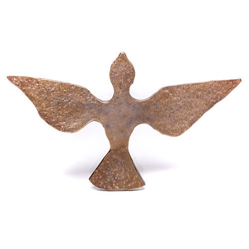 Gołębica mosiądz pokryty brązem 15x24 cm 2