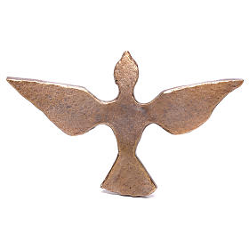 Dove in bronzed brass 15x24cm