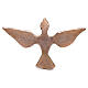 Dove in bronzed brass 15x24cm s1