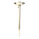 Procession torch in satinized silver brass s1
