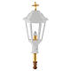 White Procession lamp with wooden a handle 2 m s1