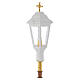 White Procession lamp with wooden handle 2 m s2
