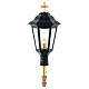 Black Procession lamp with wooden handle 2 m s3