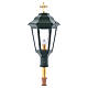 Procession lamp green colour with wooden handle 2 m s1