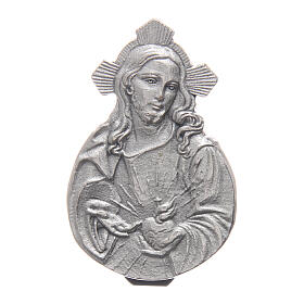 Clip Heiligstes Herz Jesu aus Metall, 5x3 cm