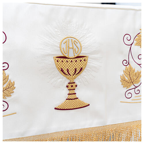 Processional canopy 130x160 with chalice and grapes 3