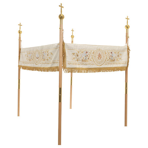 Canopy for processions 130x160 IHS and lamb 4