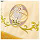 Processional canopy 160x200 in polyester with the IHS symbol and lamb s3