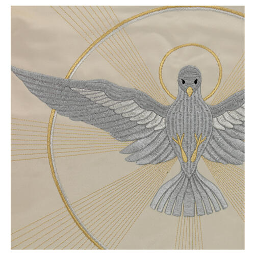 Processional canopy 130x160 with IHS, flowers and ears of wheat 3