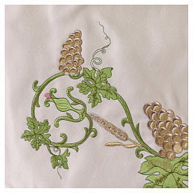 Processional canopy 130x160 with IHS, flowers and grapes s6
