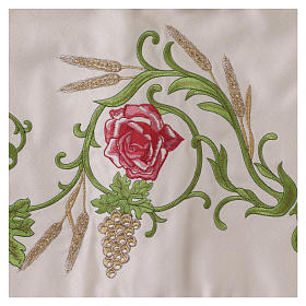 Processional canopy 130x160 with IHS, flowers and grapes s3