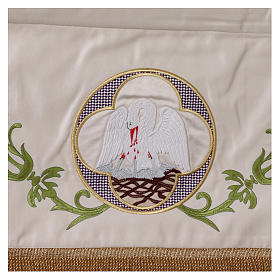 Processional canopy 130x160 with IHS, flowers and grapes s5