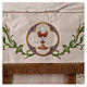 Processional canopy 130x160 with IHS, flowers and grapes s2