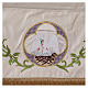 Processional canopy 130x160 with IHS, flowers and grapes s5