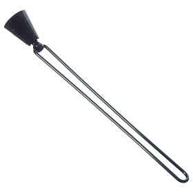 Candle snuffer in black metal s3