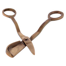 Tijeras especiales para velas de latón dorado envejecido s2