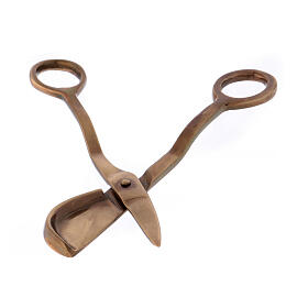 Forbici speciali per candele ottone dorato 15 cm