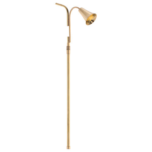 Extendible candle extinguisher in glossy golden brass 3