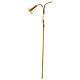 Extendible candle extinguisher in glossy golden brass s1