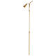 Extendible candle extinguisher in glossy golden brass s4