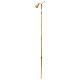 Extendible candle extinguisher in glossy golden brass s5