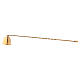 Candle extinguisher in golden brass 27 cm s1