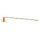 Gold plated brass candle snuffer 10 1/2 in s1
