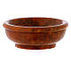 Amber-colored incense bowl diam. 3 in s3