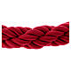 Burgundy triple twisted rope with hooks, 150 cm, for rope stand AV000102 s4