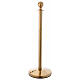 Gold plated steel rope stand 100 cm s1