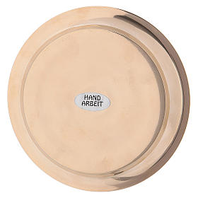 Piattino ottone dorato diametro 11 cm s3
