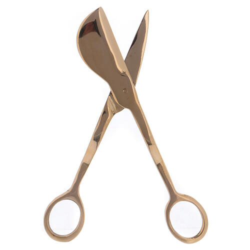 Candle scissors in gold plated polished brass 3