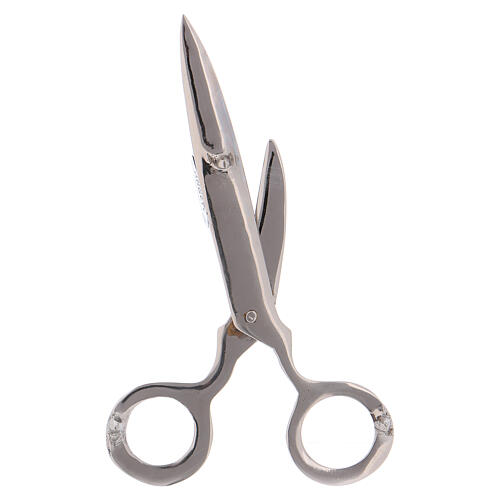 Candle scissors in nickel-plated brass 6 in 3